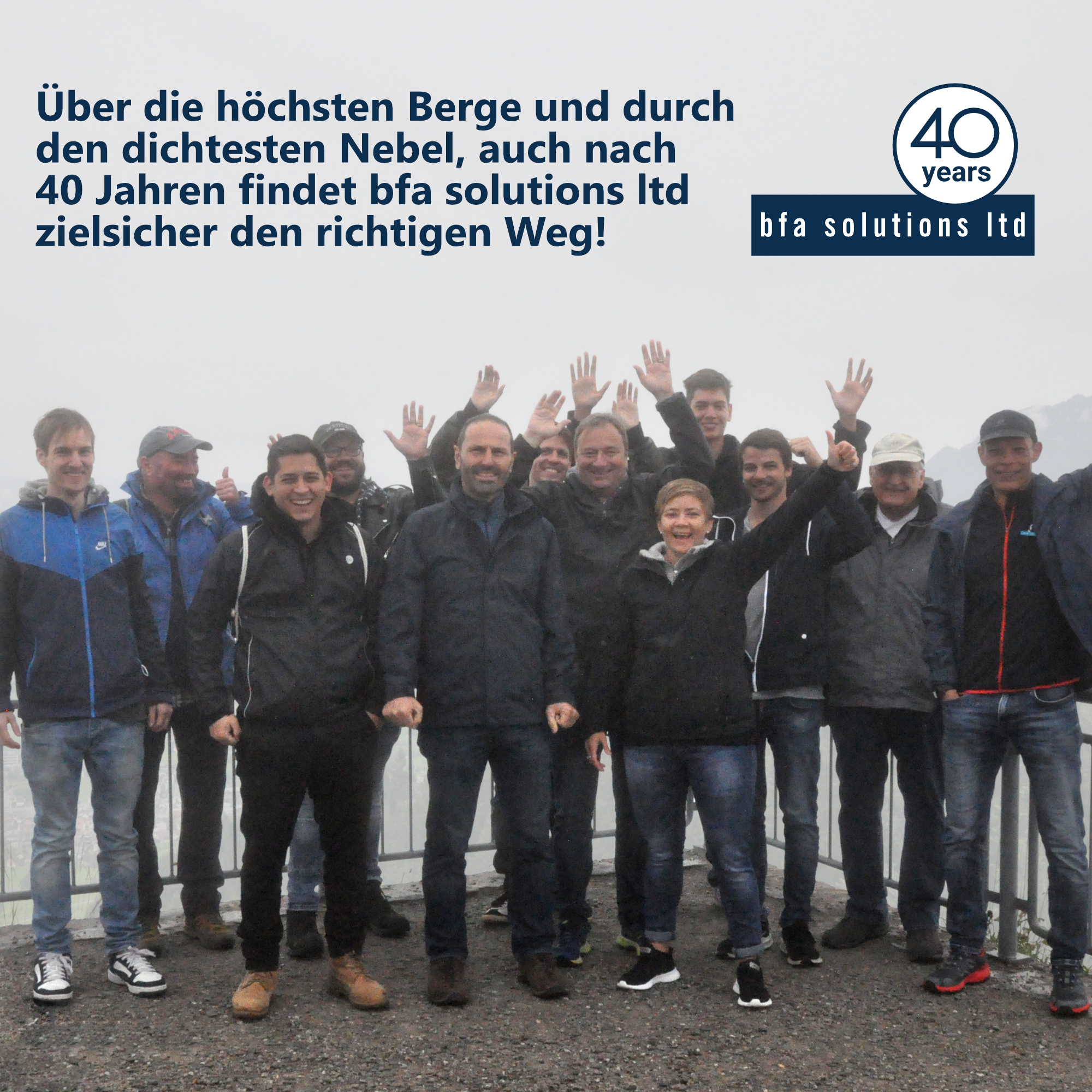 Teamevent zum 40jährigen Jubiläum