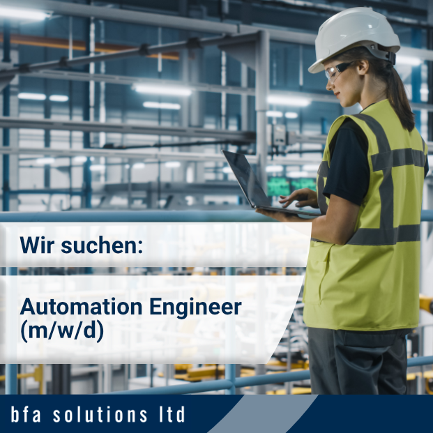 Wir suchen Sie als Engineer Automation